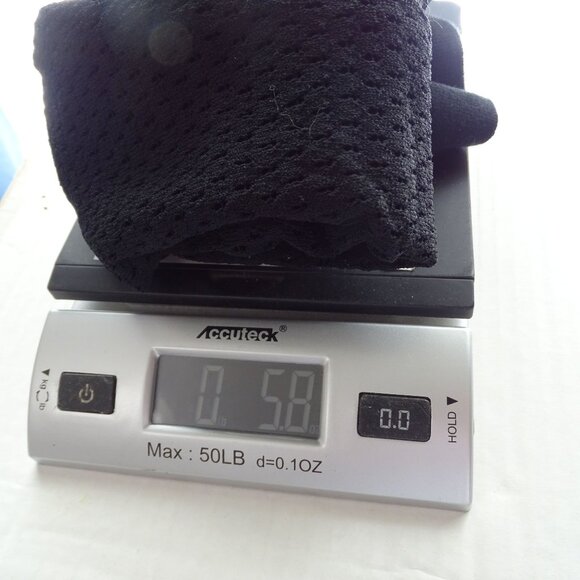 France Mode Black Mesh Studded Star Graphic Top Women Size S 3/4 Sleeve FLAW - Picture 11 of 12